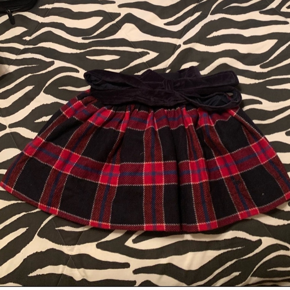Abercrombie & Fitch Red Plaid Skirt